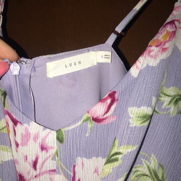 Nordstrom Floral Lilac Romper - Picture 3 of 3